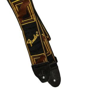 Vintage Fender 2" wide Legacy Monogrammed spellout guitar adjustable strap